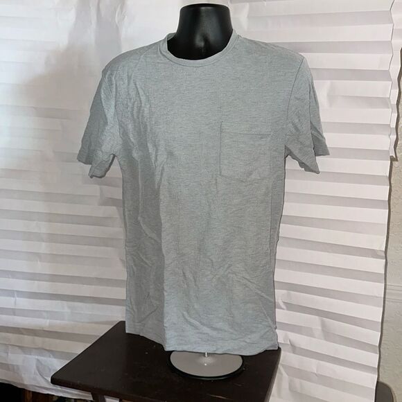 ZARA Men’s Green White Textured Short Sleeve Shirt Size Medium Casual Top - Picture 1 of 3